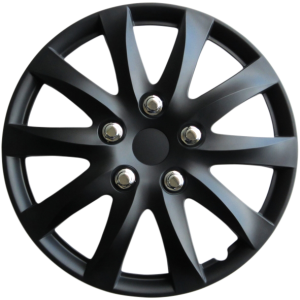 WHEEL COVERS 15 BLACK SET OF 4 PCS