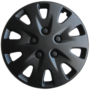 WHEEL COVERS 16 BLACK SET OF 4 PCS