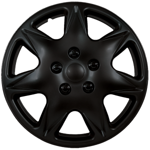 WHEEL COVERS 17 BLACK SET OF 4 PCS