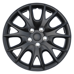 WHEEL COVERS 15 BLACK SET OF 4 PCS