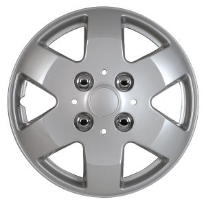 WHEEL COVERS 15 SILVER SET OF 4 PCS
