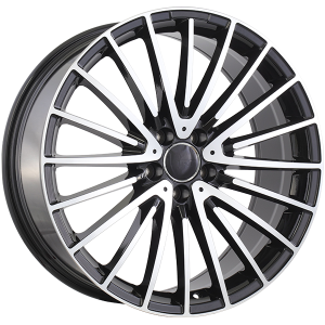 ART Replica REPLICA 396 20x8.5 5x112 35 Gloss Black - Machined Face