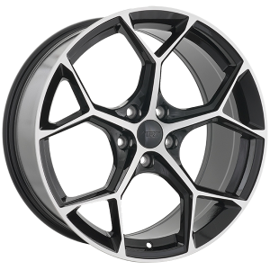 ART Replica REPLICA 318 20x9.0 5x112 25 Gloss Black - Machined Face
