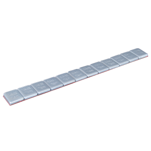 Regular Grey Stick-on Wheel Weights 15 Strips of 6 Segments of 1 oz made of Steel