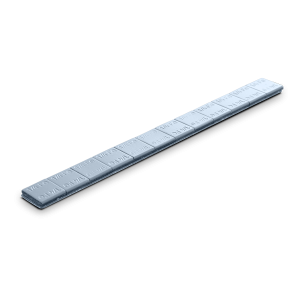 Thin Grey Stick-on Wheel Weights 48 Strips of 12 Segment of 1/4 oz made of Steel
