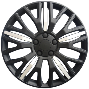 WHEEL COVERS 16 BLACK SET OF 4 PCS
