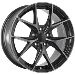 DAI Wheels ELEGANTE 17x7.5 5x114.3 40 Gloss Black - Machined Face - Smoked Clear