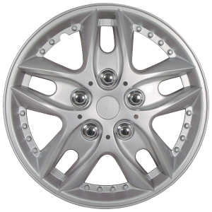 DISC PRO DESIGN WHEEL COVERS 13 SILVER SET OF 4 PCS