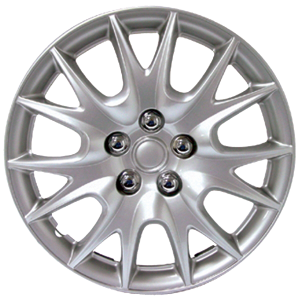 WHEEL COVERS 15 SILVER SET OF 4 PCS