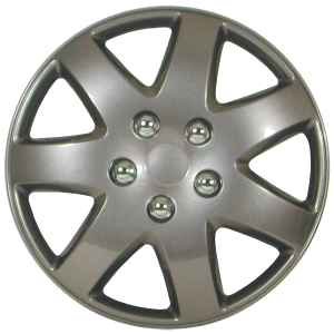 WHEEL COVERS 15 CLASSIC SILVER SET OF 4 PCS