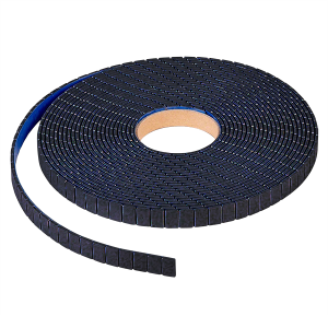 Roll of Wheel Weights Stick-on Thin Black 840 Segments of 1/4 oz, (15.2 lbs) made of Steel