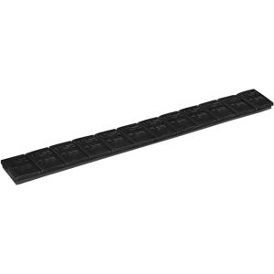 Regular Black Stick-on Wheel Weights 48 Strips of 6 Segments of 1/2 oz made of Steel