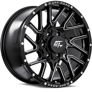 AGGRESSION 17x9 5x127/5x139.7 12 Gloss Black Milled