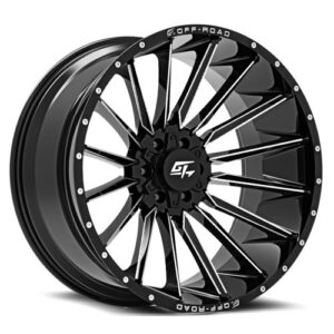 STARK 20x10 8x165.1/8x170 -18 Gloss Black Milled