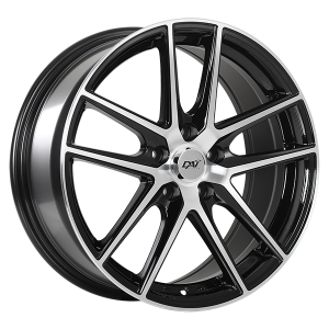 DAI Wheels LEVEL 14x6.0 4x100 38 Gloss Black - Machined Face