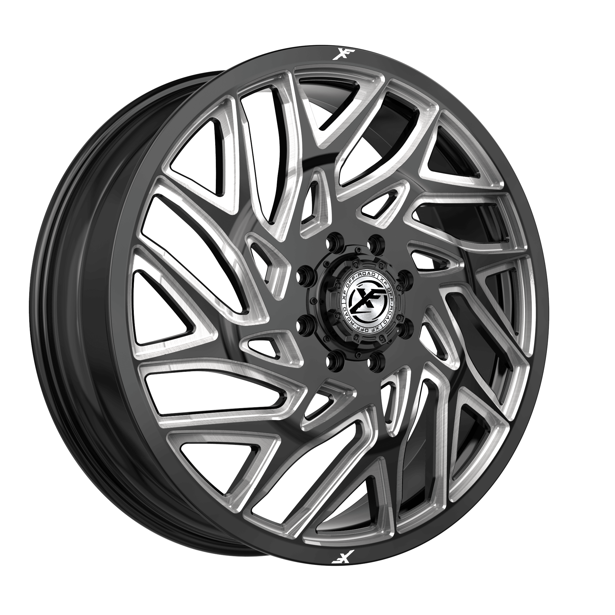 XF OFFROAD XF-229GBML-F 24x8.25 8x165.1 110 Gloss Black Milled