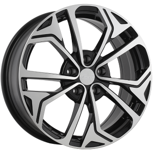 ART Replica REPLICA 186 17x7.0 5x114.3 45 Gloss Black - Machined Face