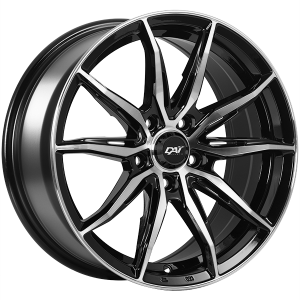 DAI Wheels FRANTIC 15x6.5 5x114.3 38 Gloss Black - Machined Face