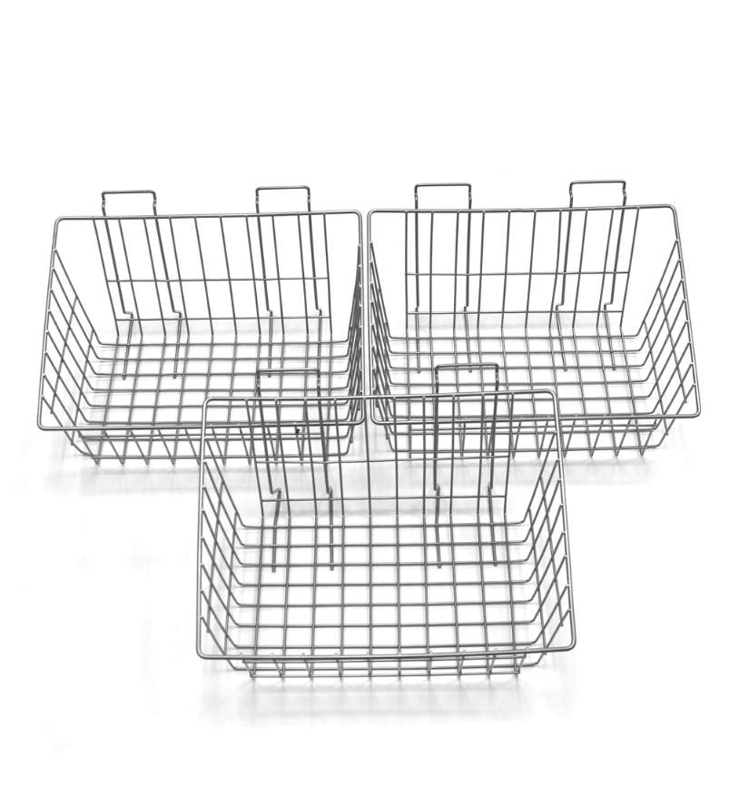 15X11" METAL BASKET ( 3 PACK )