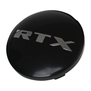 RTX 210K62AB1M5 - Satin Black Center Cap w/Black Background & Chrome RTX Logo