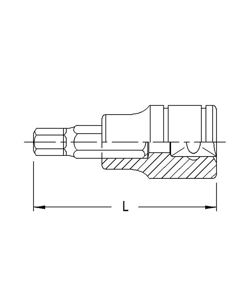 3/8"DR 4MM HEX BIT SKT 50MML - Image 2