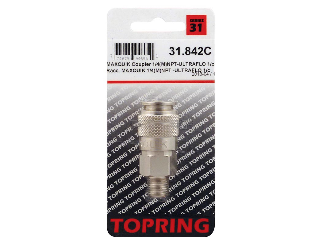 COUPLER AUTOMAX (ULTRAFLO) 1/4(M)NPT - Image 2