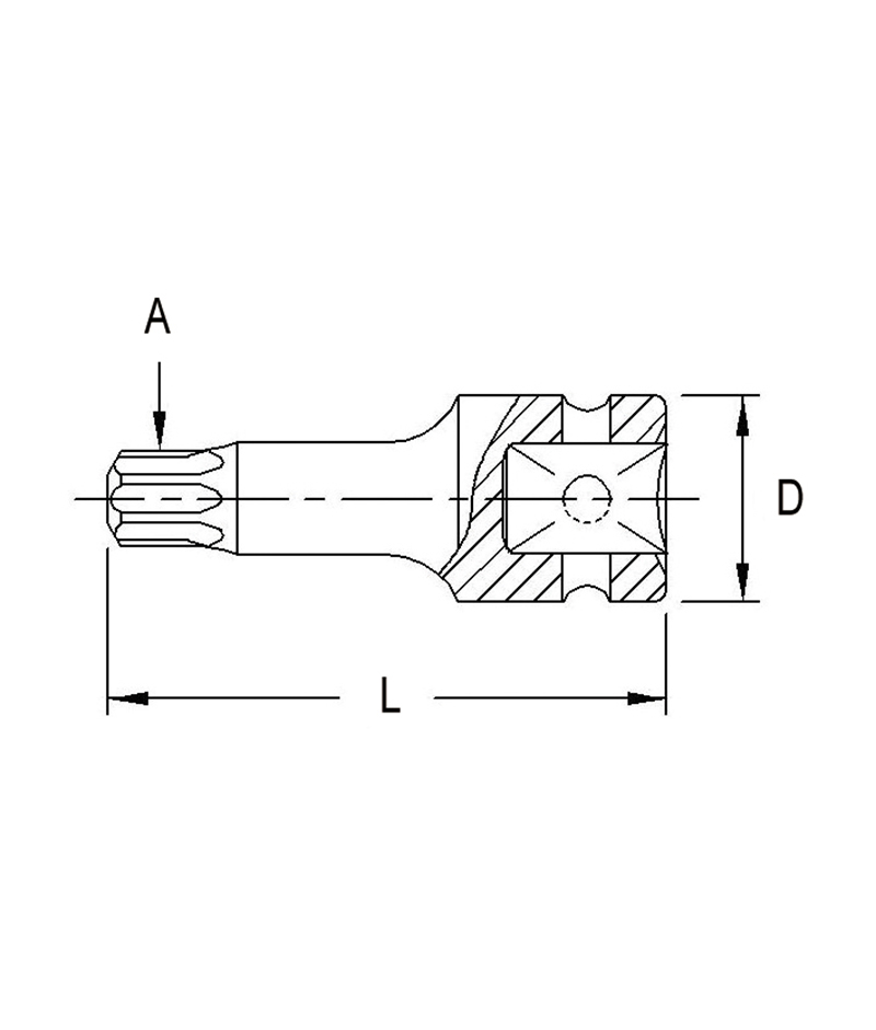 3/8"DR STAR T. HEAD S. 19MM X - Image 2
