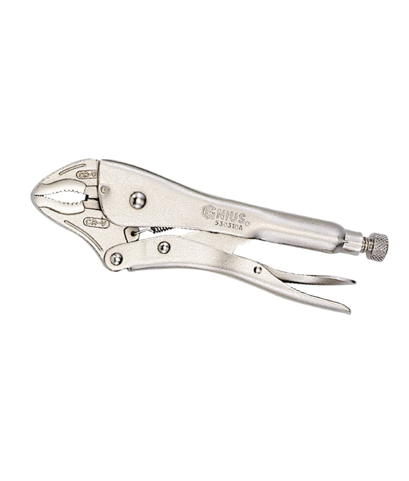 CURVED JAWS LOCKING PLIERS W/CUTTER 10"L