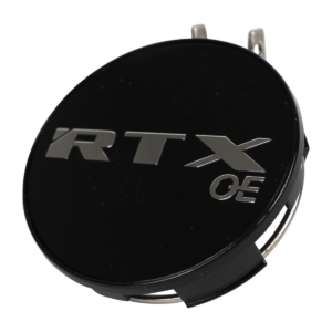 RTX 6344K54BOE - Gloss Black Center Cap & Logo with RTXoe Chrome
