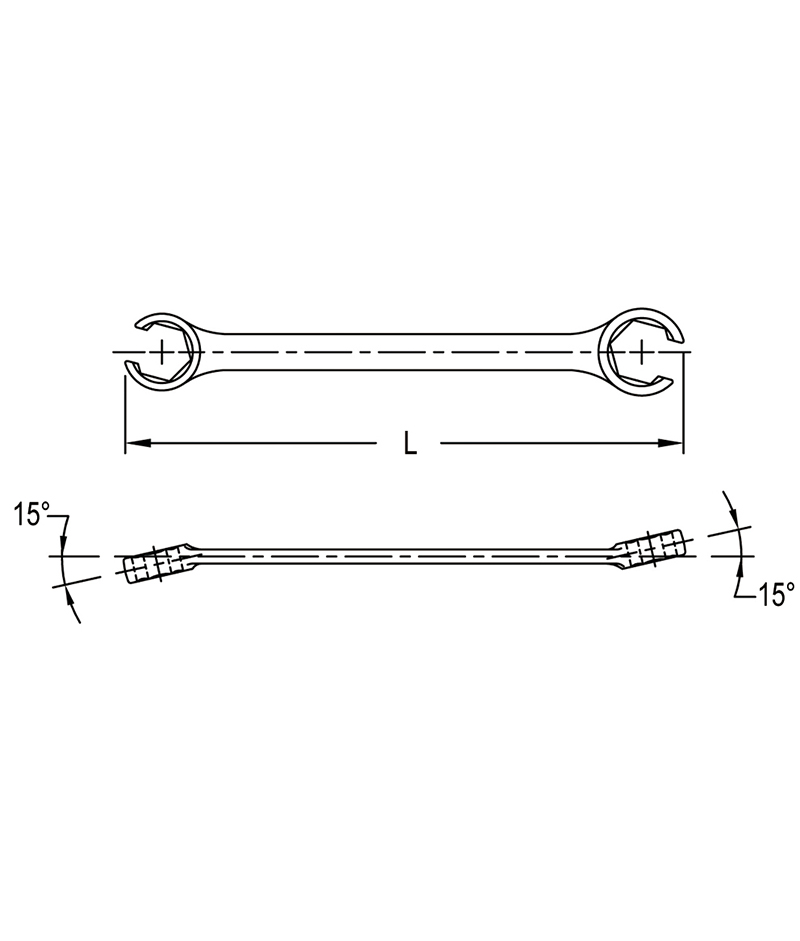 1/2" X 9/16" FLARE NUT WRENCH - Image 2
