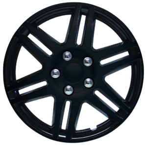 RTX 80-1415B - (4) ABS Wheel Covers - Black 15"