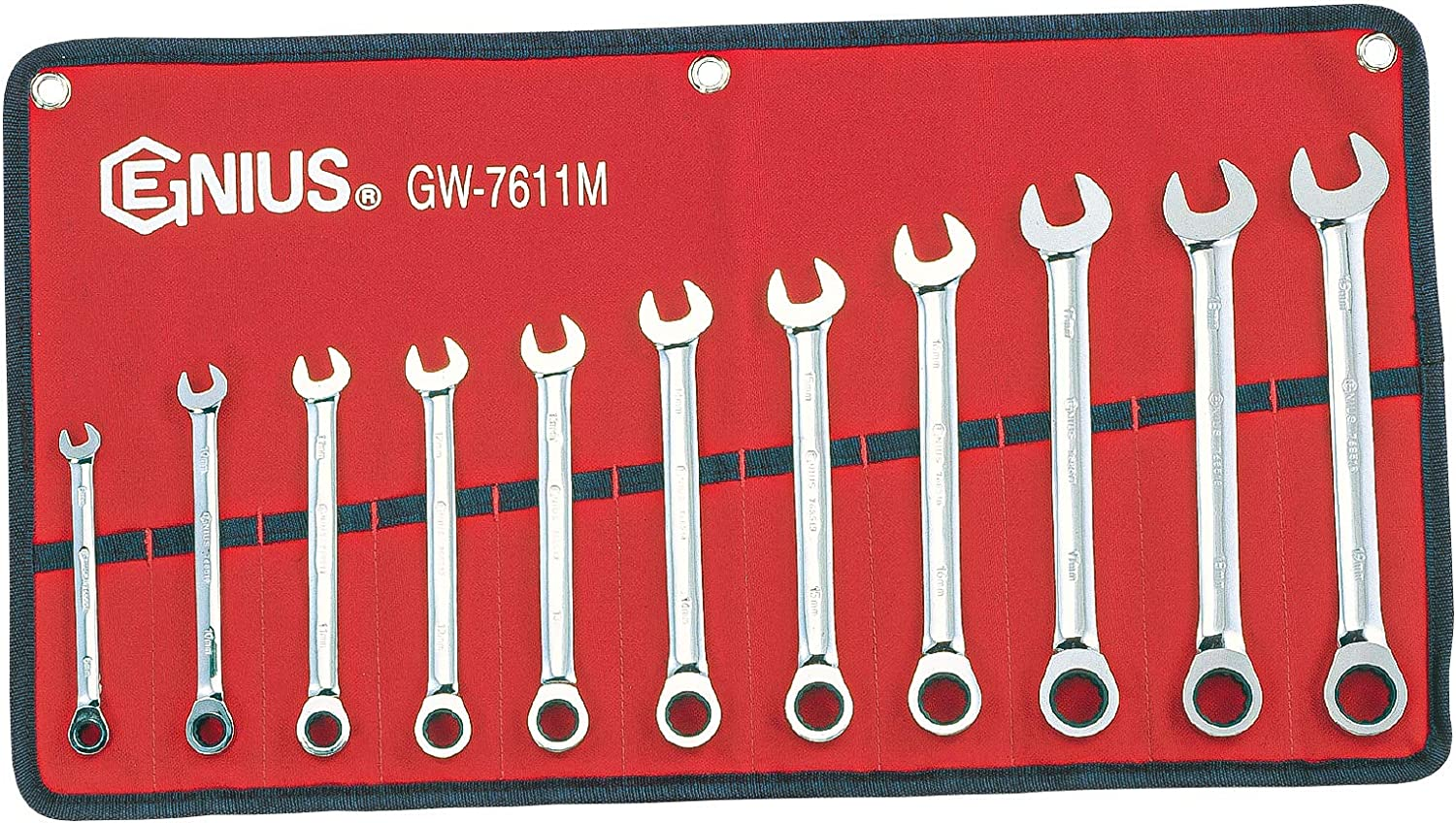 11PC METRIC COMBINATION RATCHE