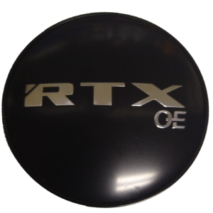 RTX 9064K63BOE - Black Center Cap with RTXoe Chrome