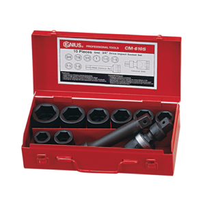 SOCKET IMPACT 10PC 3/4"DR MET