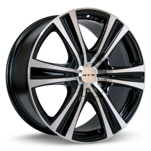 RTX® (RTX) - 081830 - Aspen - Black Machined - 18x8 5x114.3/127 ET35 CB73.1
