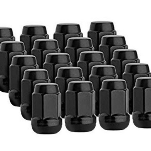RTX® - N0902B-20 - Lug Nut Kits - Hex Lug Nuts - 20 Nuts - Black - Conical - 1/2