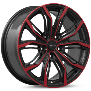 RTX® (RTX) - 083554 - Black Widow - Black Machined Red - 17x7.5 5x114.3 ET42 CB73.1