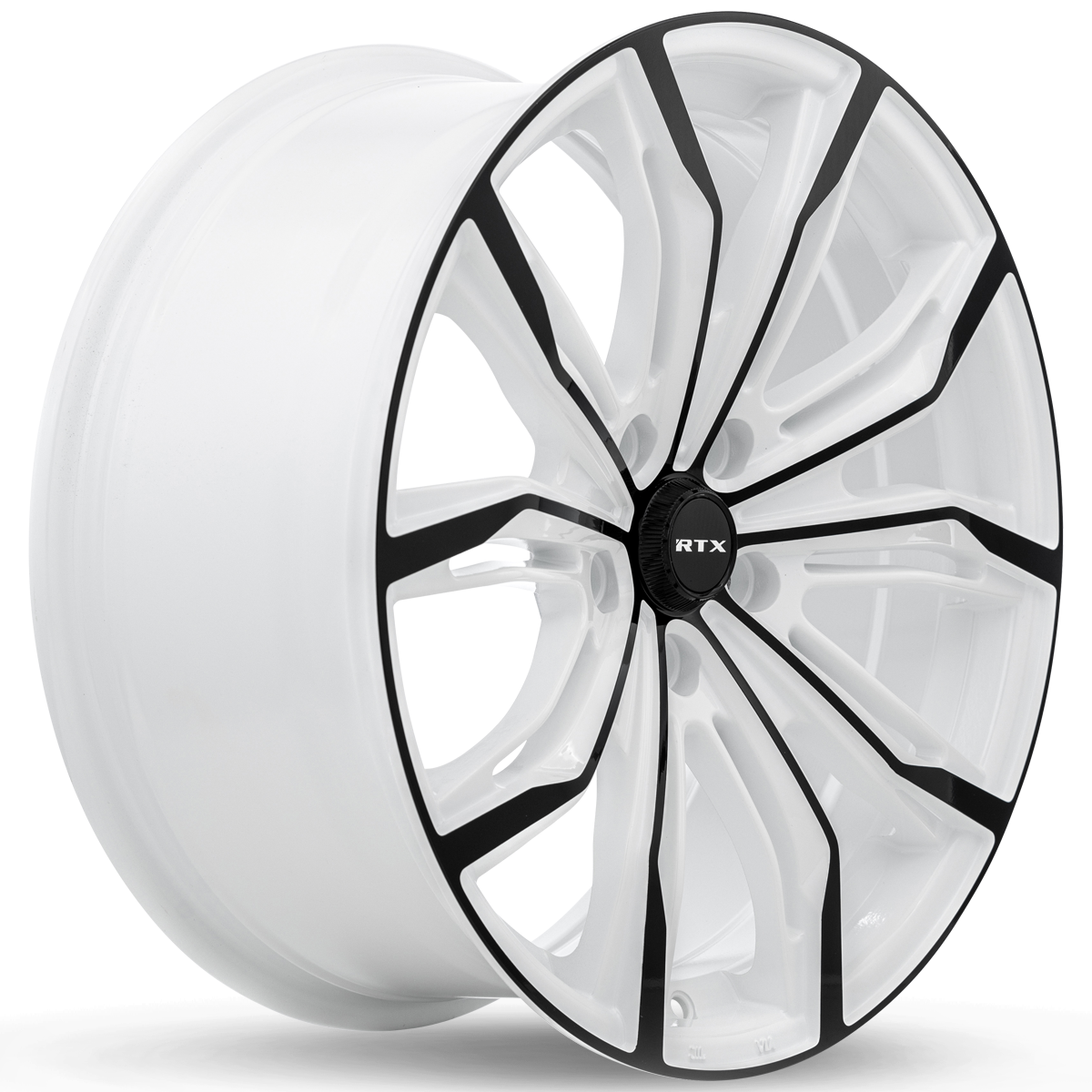 RTX® (RTX) - 083258 - Black Widow - White and Black - 18x8 5x114.3 ET42 CB73.1 - Image 3