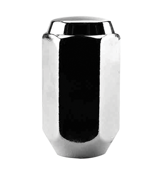 Ceco CD1004L-100 - (100) Chrome Acorn Duplex Cone Seat Nut 1/2 45mm 21mm Hex