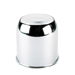 CD103 - Push Thru Chrome Closed Hub Cover 4.90" Dia 4.83" Tall