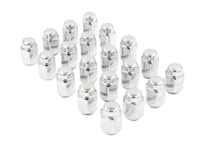 Ceco CD1204-20 - (20) Chrome Acorn Cone Seat Nut 1/2 35mm 21mm Hex