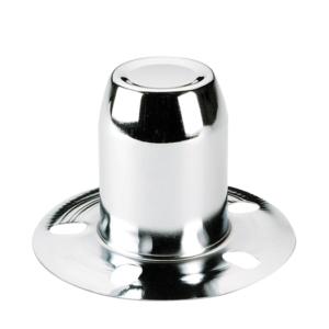 Derby Chrome Hub Cover Closed 3.18" Dia 4.09" Tall