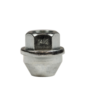Ceco CD1415-OEFS - (1) Chrome OEM Ford Style Bulge Acorn Cone Seat Open End Nut 14X1.5 30mm 21m He