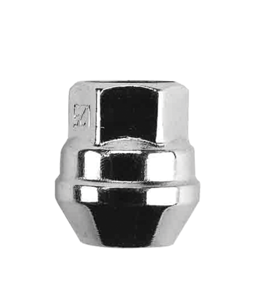 Ceco CD1539 - (1) Chrome Bulge Acorn Cone Seat Open End Nut 14X1.5 25mm 17mm Hex