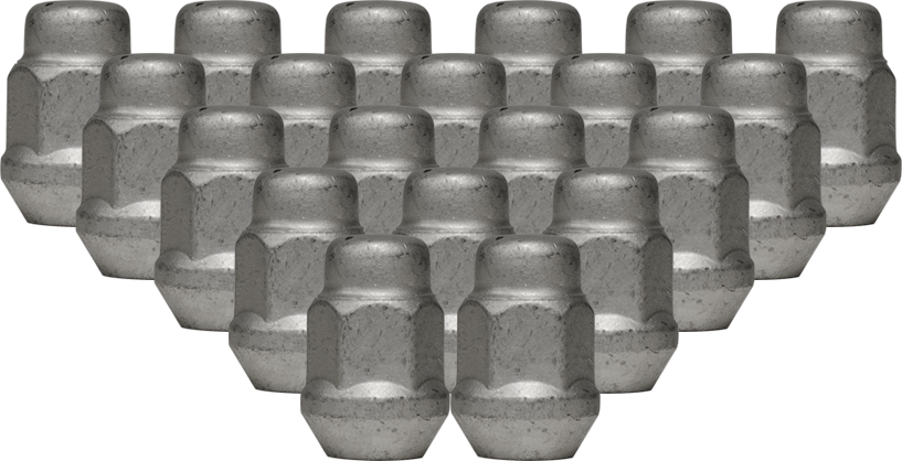 Ceco CD1704D-20 - (20) Dacromet Bulge Acorn 2PC Lug Nuts 1/2" 35mm 21mm Hex