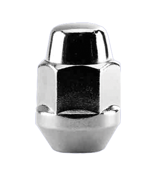 Ceco CD1707-500 - (500) Chrome Bulge Acorn 2-PC Cone Seat Nut 12X1.5 35mm 21mm Hex