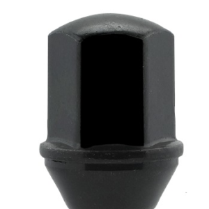 Ceco CD1710DBK - (1) Black Bulge Acorn OEM Dodge/Ram Style Cone Seat Nut 9/16 37mm 22mm Hex