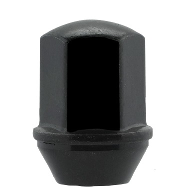 Ceco CD1709DBK - (1) Black Bulge Acorn OEM Dodge/Ram Style Cone Seat Nut 14x1.5 37mm 22mm Hex