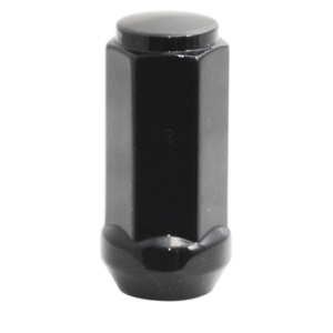 Ceco CD1910XLBK - (1) Black Duplex Bulge Acorn Cone Seat Nut 9/16 48mm 19mm Hex