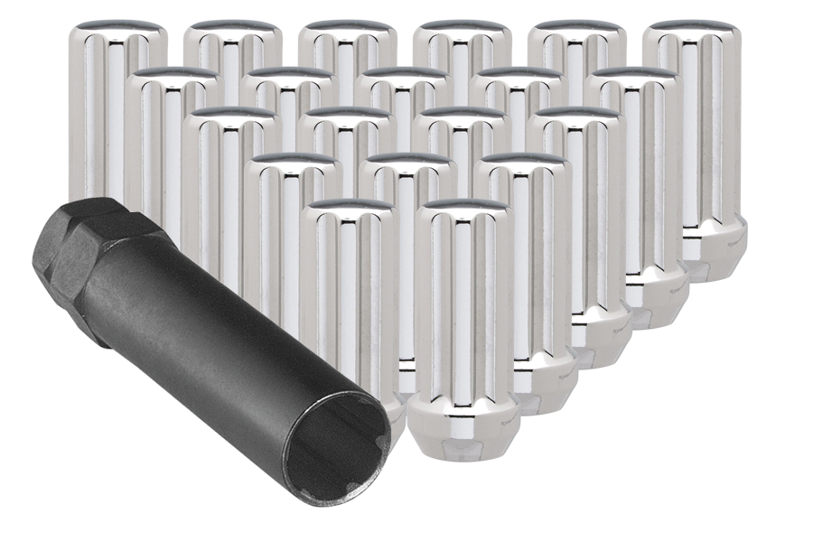 Ceco CD3804L-32 - (32) Chrome Duplex7 Spline Nut 1/2" 48mm HEIGHT